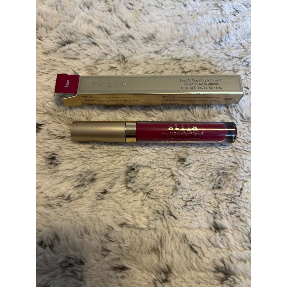 NIB Stila Stay All Day Liquid Lipstick Bacca Red Color 0.10 fl. oz.